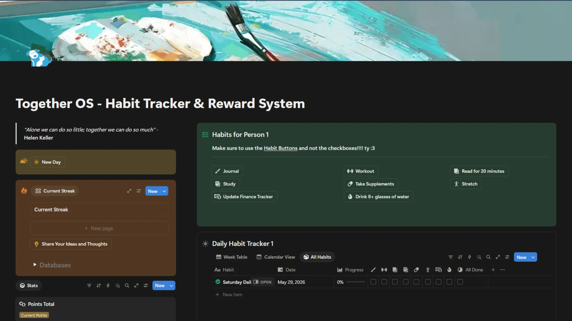 Shared streak & habits